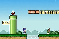 Sonic Lost in Mario World game